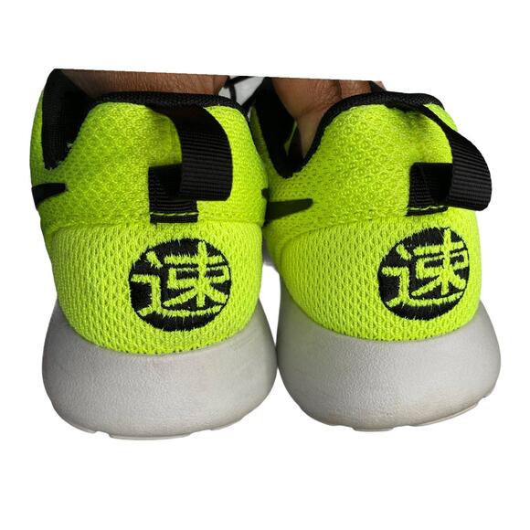 Nike Roche Neon Green & black NIKEiD size 8.5 - Picture 5 of 8